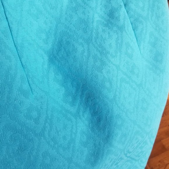 Tahari Arthur S. Levine Turquoise Blue Dress Women's Size 6 - Picture 8 of 16